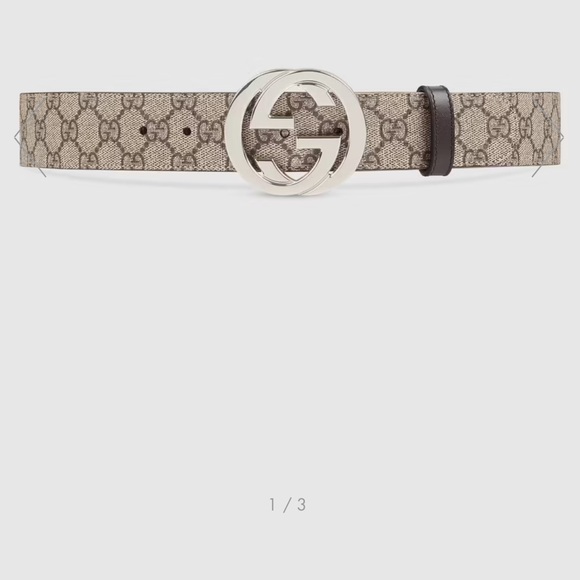 Gucci GG Supreme Belt With G Buckle - Picture 1 of 4